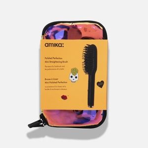Amika mini straightening brush BNWT